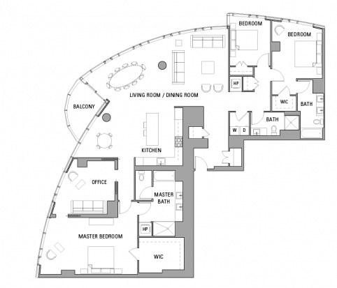 Nearing Completion, Tishman Speyer's Lumina Graces - Lumina San Francisco Plan (482x413), Png Download