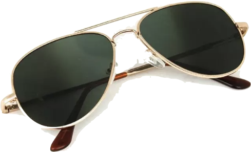 Rear View Aviator Sunglasses - Sunglasses (584x412), Png Download