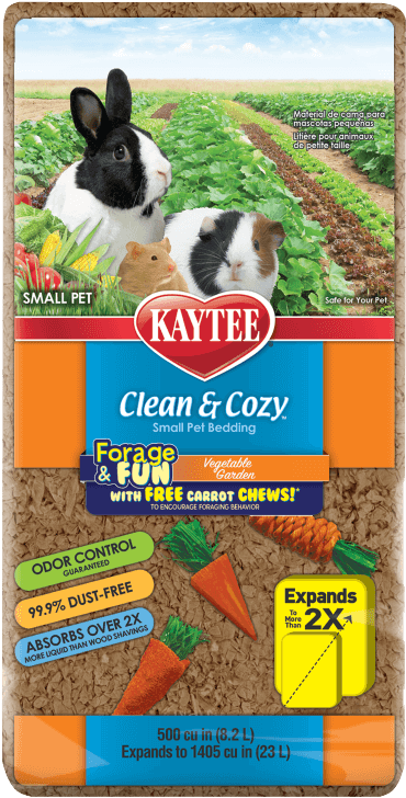 Clean & Cozy Forage & Fun Vegetable Garden Bedding - Kaytee Small Animal (750x750), Png Download