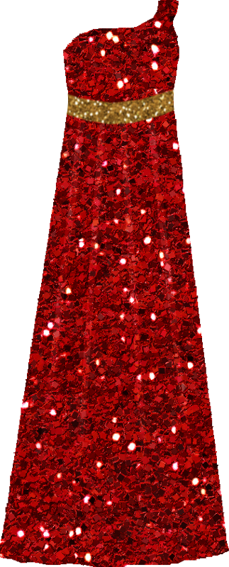 Red Sparkly Gown Png By Clipartcotttage On Deviantart - Skirt (323x800), Png Download