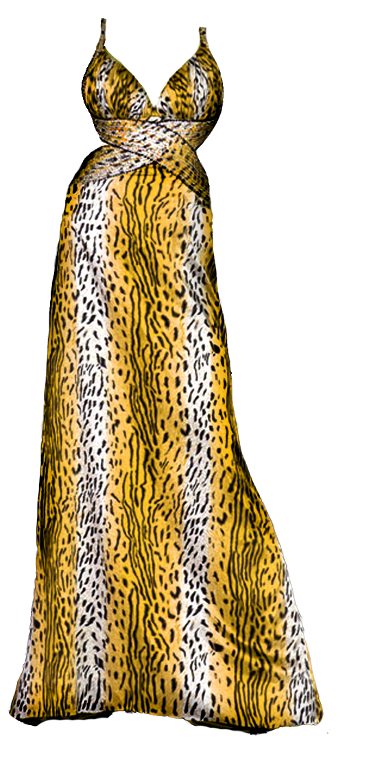 Red Jungle Dress By Azreheal - Dress (806x1227), Png Download