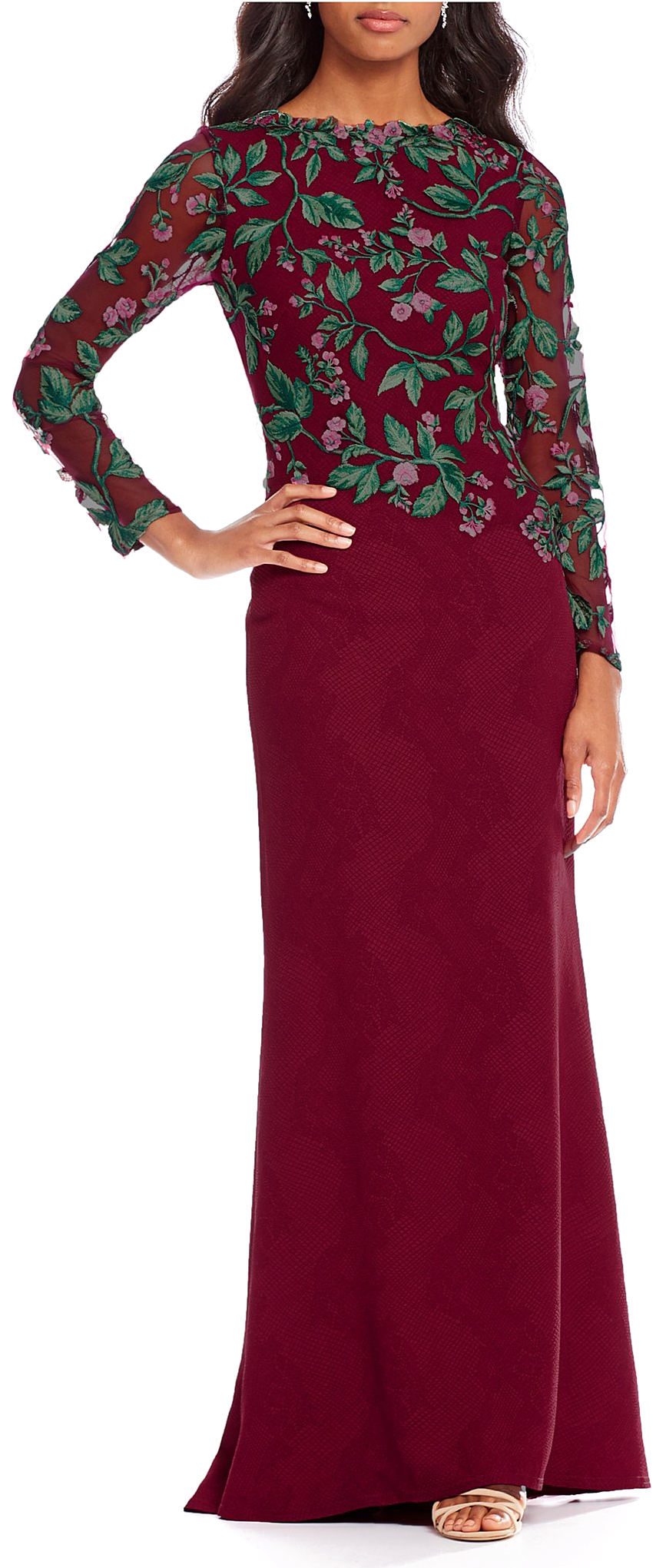 Long Sleeve Dress Png Image Background - Dress (1760x2040), Png Download
