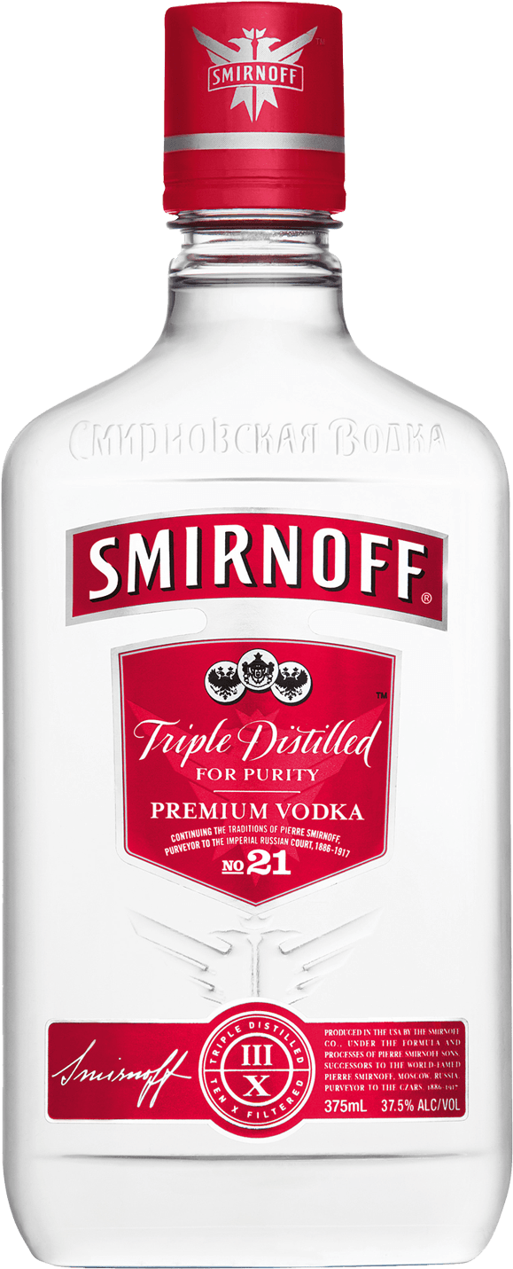Smirnoff Vodka 375ml - Smirnoff 375ml (1600x2000), Png Download