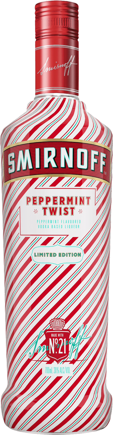 Smirnoff Peppermint Twist Vodka 700ml - Candy Cane Vodka Smirnoff (1600x2000), Png Download
