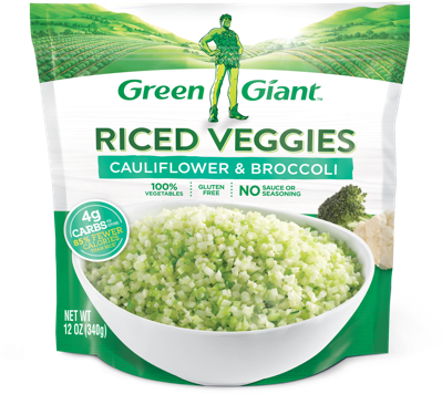 Green Giant Riced Cauliflower And Broccoli (400x400), Png Download