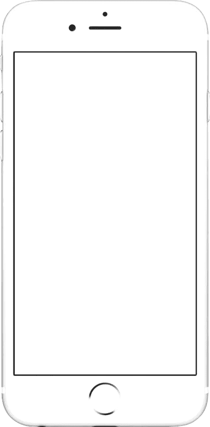 Iphone Frame Play Button - White Tablet Frame Png (424x861), Png Download