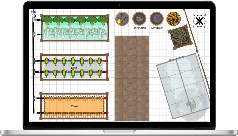 Vegetable Garden Design Apps - Garden (905x526), Png Download