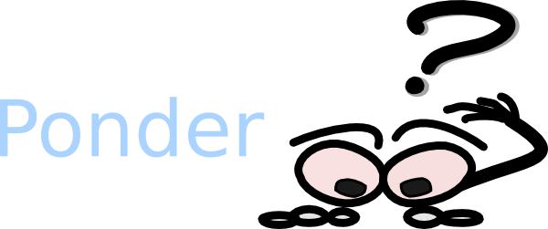 Ponder Clip Art - Ponder Clipart (600x251), Png Download