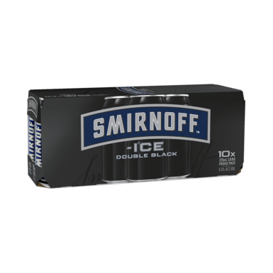 Smirnoff Ice Double Black 10 Pack (385x385), Png Download