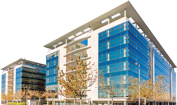 Autocampo Parque Empresarial - Edificio Sin Fondo Png (588x350), Png Download