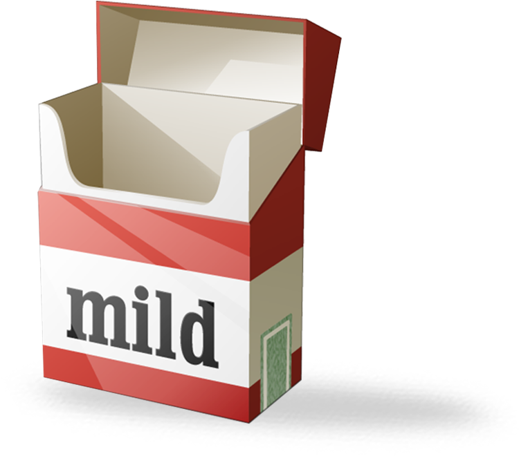 Custom Cigarette Packaging - Cigarette Packet Empty (400x400), Png Download
