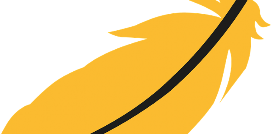 Yellow Feather Clipart (980x450), Png Download