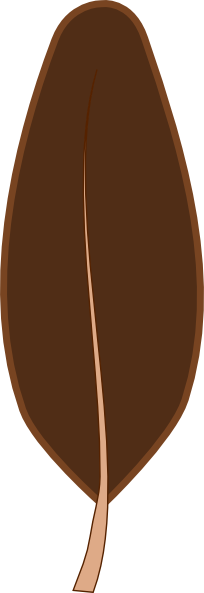 How To Set Use Brown Feather Svg Vector (204x593), Png Download