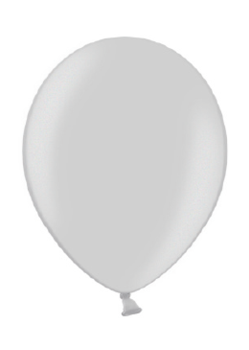 Silver Balloons - 12 Inch White Balloon (480x480), Png Download