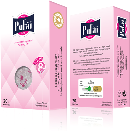 Pufai Slim Cigarette Filters Holder Cigarette Filters - Cigarette (501x519), Png Download