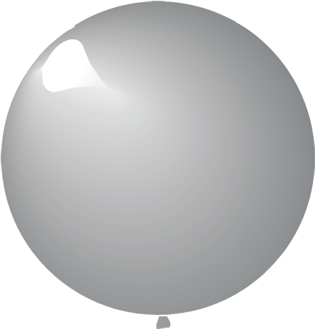 100pcs 5" Round Metallic Silver 801 Latex Balloons - Metallic Silver Balloons Circle (500x500), Png Download
