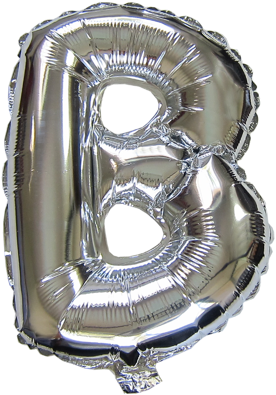 40“ Silver Letter Helium Foil Balloon - Foil Balloon (1000x1000), Png Download