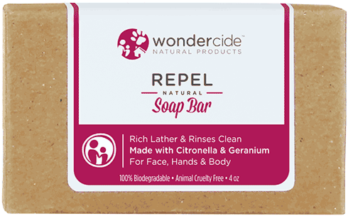 Natural & Organic Soap Bar With Citronella & Geranium - Wondercide Flea And Tick Shampoo (600x600), Png Download