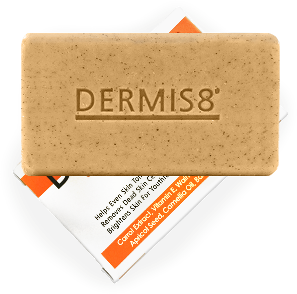 Dermis8 Exfoliating Brightening Soap 210ml (125gr) (1200x1200), Png Download