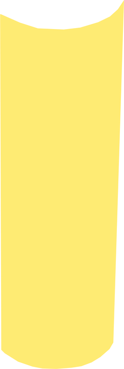 Saliva Collection Doesn't Require - Orange (244x724), Png Download