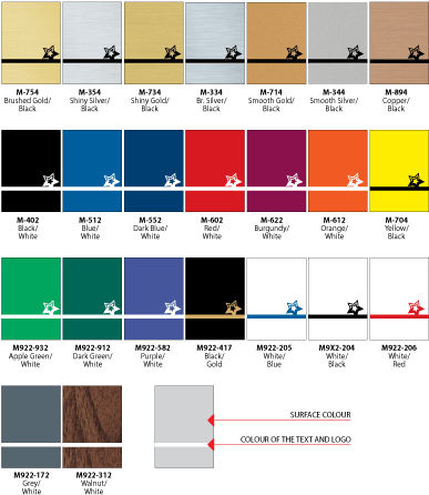Nametagsmetalcolours - Badge (450x500), Png Download