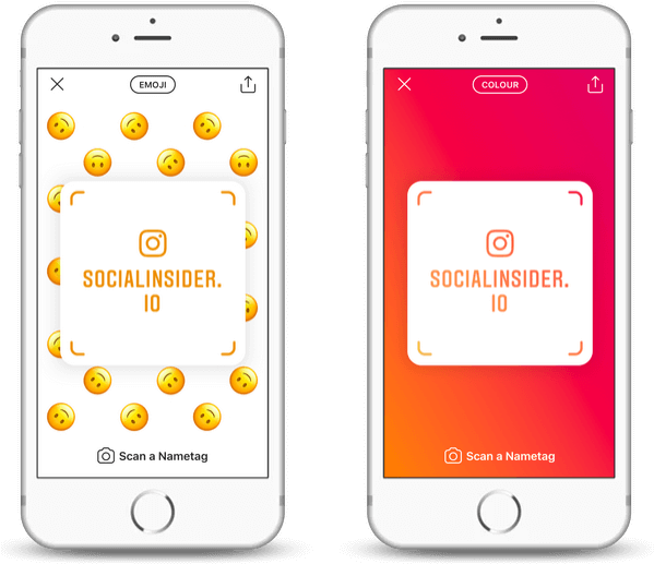 Instagram Nametag Feature - Instagram (600x539), Png Download