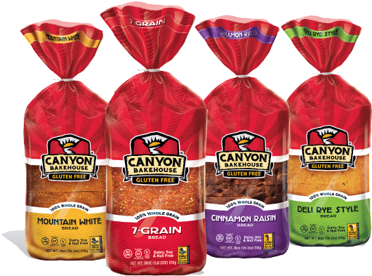 Gluten-free Bread - Canyon Gluten Free (600x450), Png Download