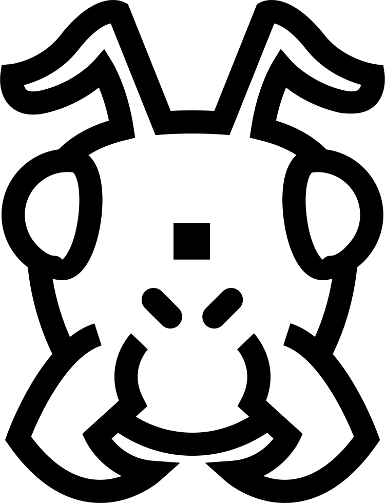Insect Face Outline - Scalable Vector Graphics (750x980), Png Download