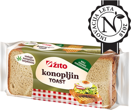Hemp Toast - Bread (450x450), Png Download