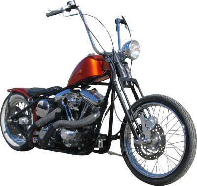 Chopper Motorcycle Png - Bobber Motorcycles Ape Hangers (400x378), Png Download