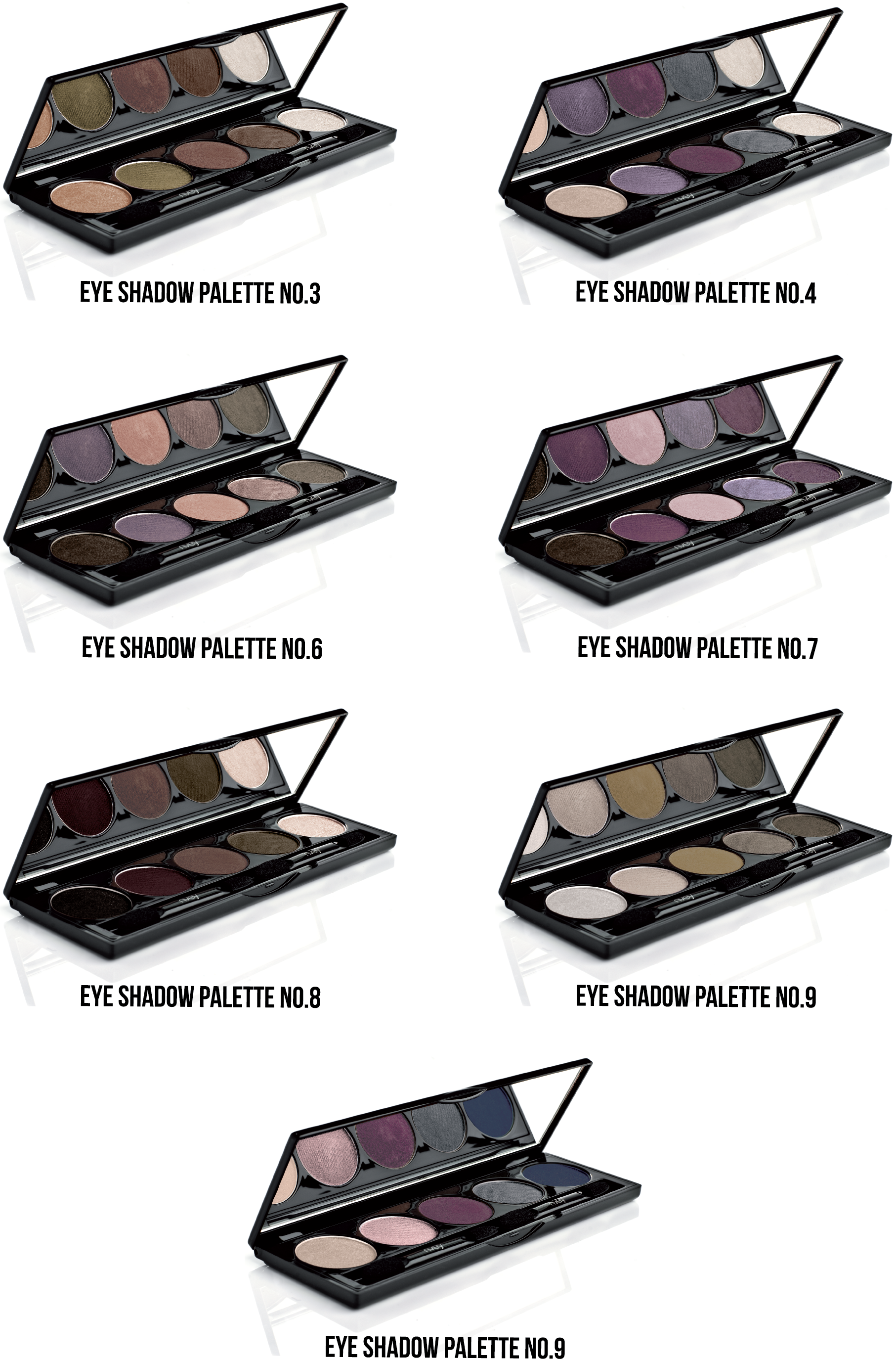 Eyeshadow Clipart Makeup Palette - Nvey Eco Eyeshadow Palette 3 (1813x2748), Png Download