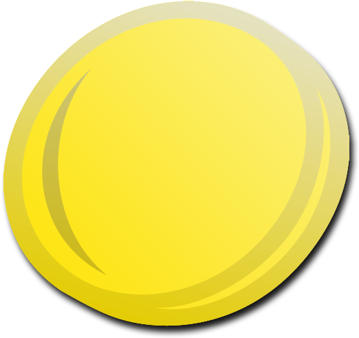 Coin - Oval Yellow Png (520x520), Png Download