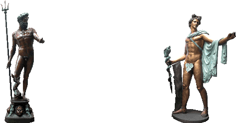 Apollo Poseiden Sculptures - Instagram (500x250), Png Download