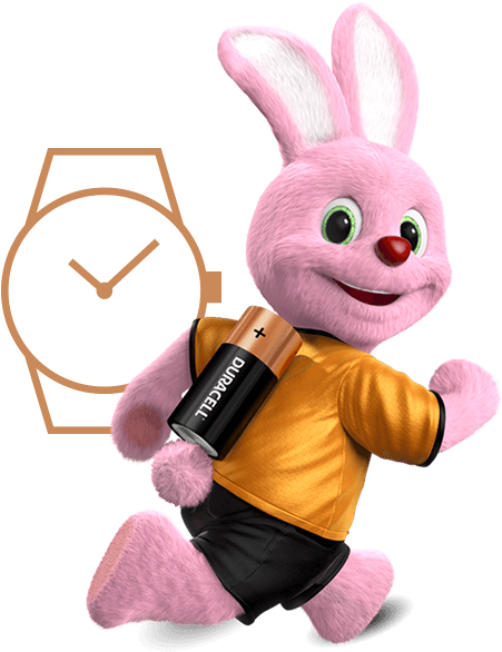 Watches - Duracell And Energizer Rabbit (500x588), Png Download