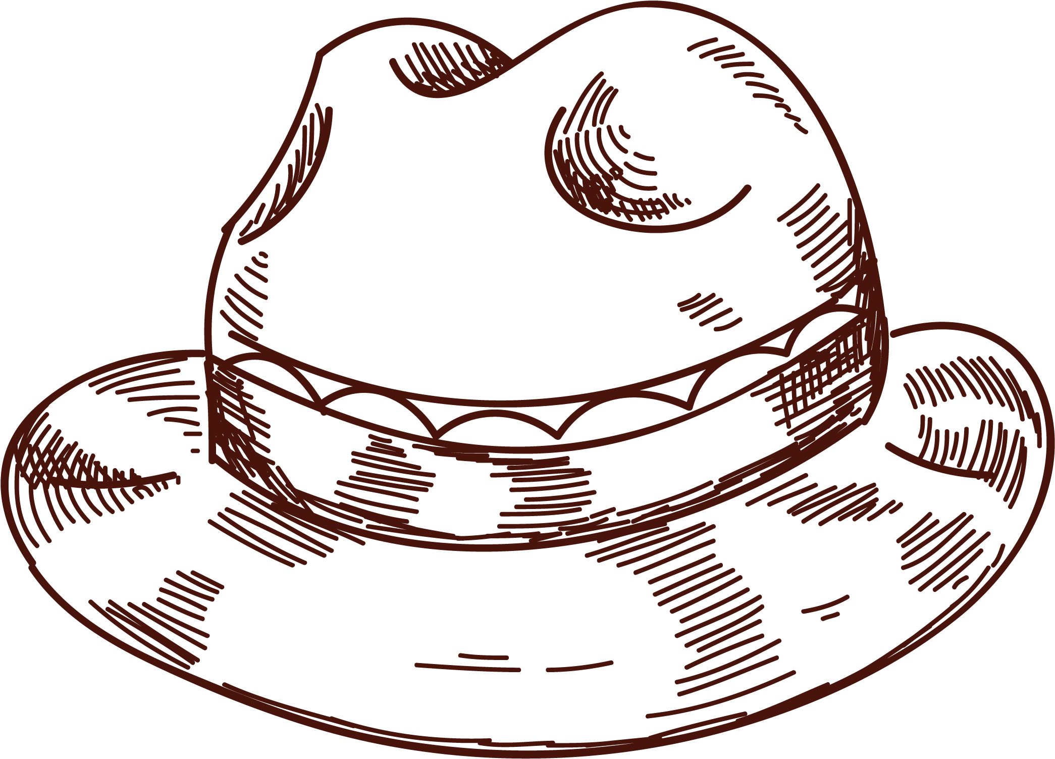 Straw Hat Clipart Draw Straw Free Clipart Png Transparent - Hat (2225x1776), Png Download
