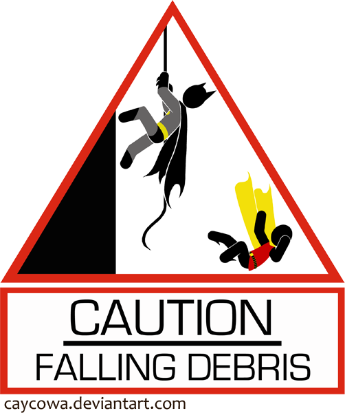 Happy - Caution Symbol Falling Debris (502x600), Png Download
