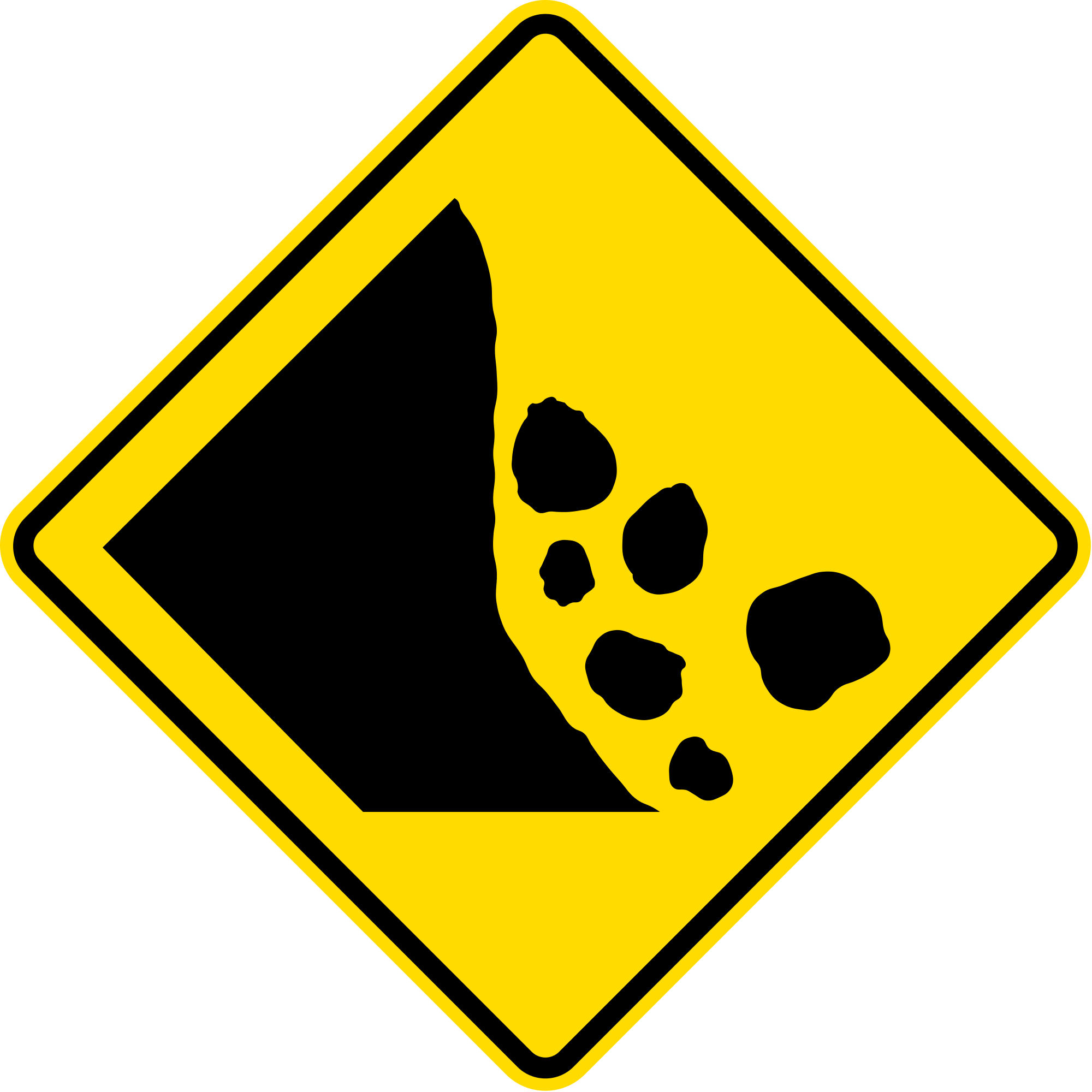 Open - Nz Road Signs (2000x2000), Png Download