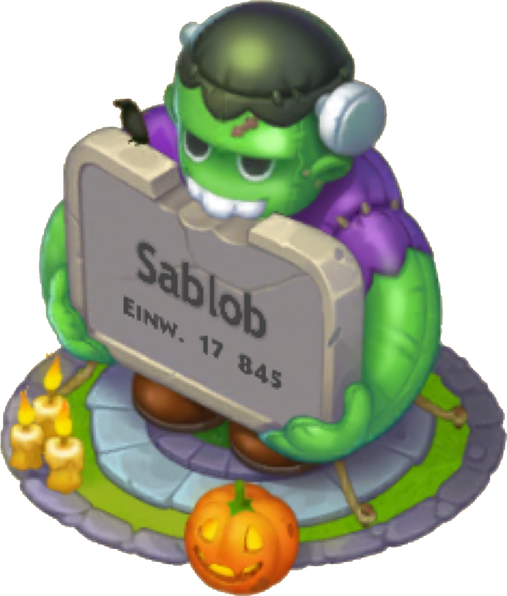 Inflatable Monster Sign - Wiki (1738x2048), Png Download