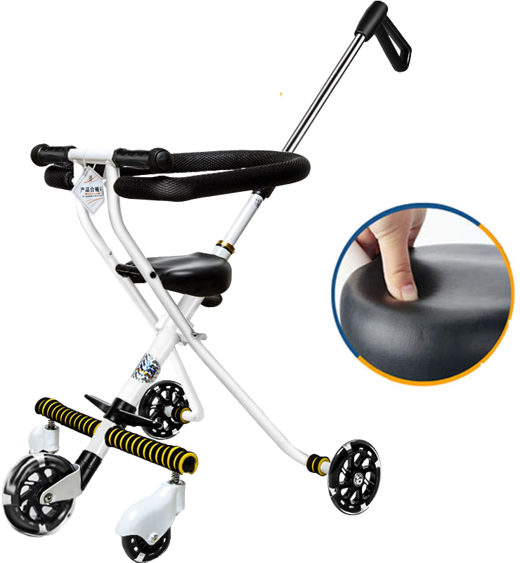 腾文颐 Upgrade Soft Seat Baby Stroller Fence Tricycle - Baby Transport (800x800), Png Download