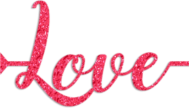 Glitter Clipart Love - Calligraphy (640x480), Png Download