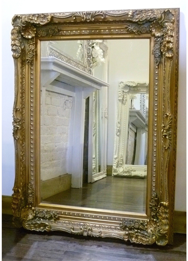 An Overall View Of This Highly Decorative, Ornate Mirror - Mirror (1024x1024), Png Download