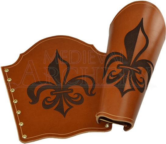 Engraved Fleur De Lis Bracers - Emblem (550x550), Png Download