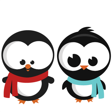 Penguin Set Svg Cutting Files For Scrapbooking Winter - Cute Penguin Png (432x432), Png Download