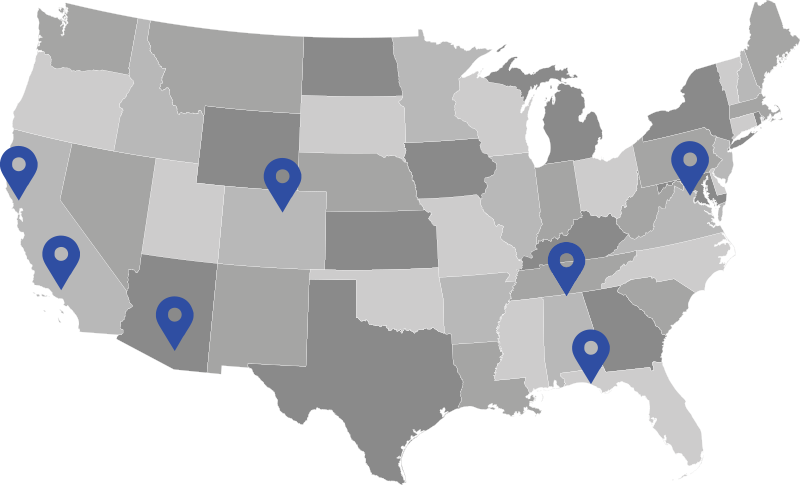 Download Us Map Pins 2 Copy - Usa Map Four Colors - Full Size PNG Image ...