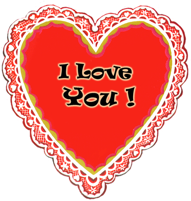 I Love You Message For Valentines Day - Clip Art (388x413), Png Download