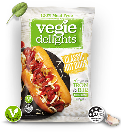 Health Star Rating - Vegie Delights Hot Dogs (430x462), Png Download