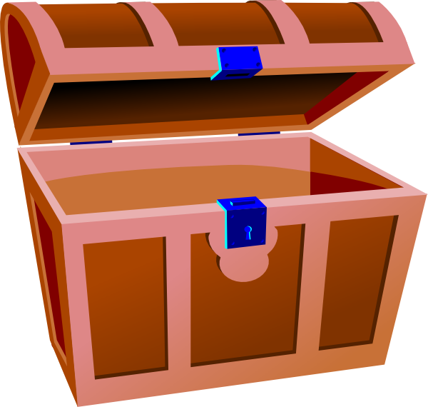 Treasure Chest Svg Clip Arts 600 X 570 Px (600x570), Png Download