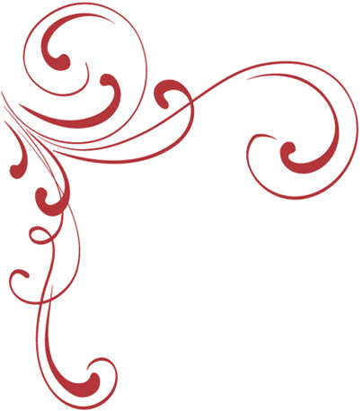 Fresh Wedding Swirl Designs Red Swirls Png Ada Chen - Simple Background Design Png (404x457), Png Download