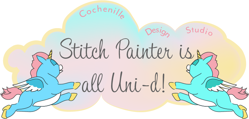 Cochenille Design Studio Stitch Painter Is All Uni-d - Design (802x385), Png Download
