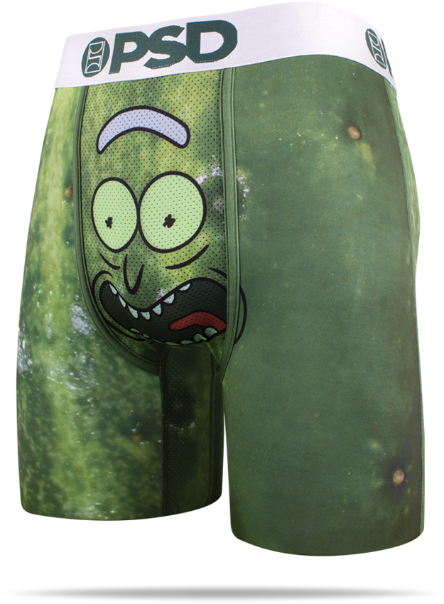 Rick & Morty Pickle Rick Men's Boxer Brief (900x900), Png Download